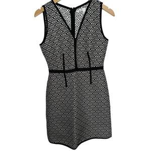 Preppy Blair Waldorf Mini Pencil Dress 2 Shogun Date Night Black White Cinched